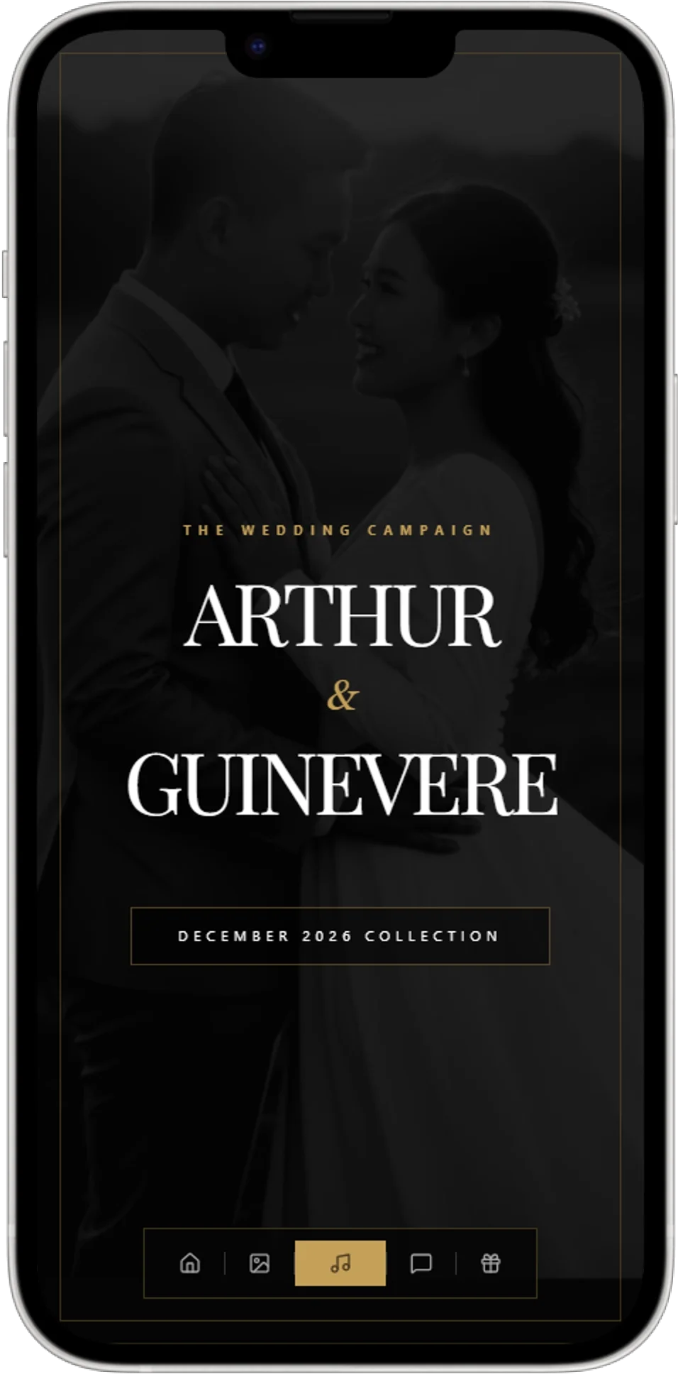 Template undangan pernikahan Luxury Brand Campaign